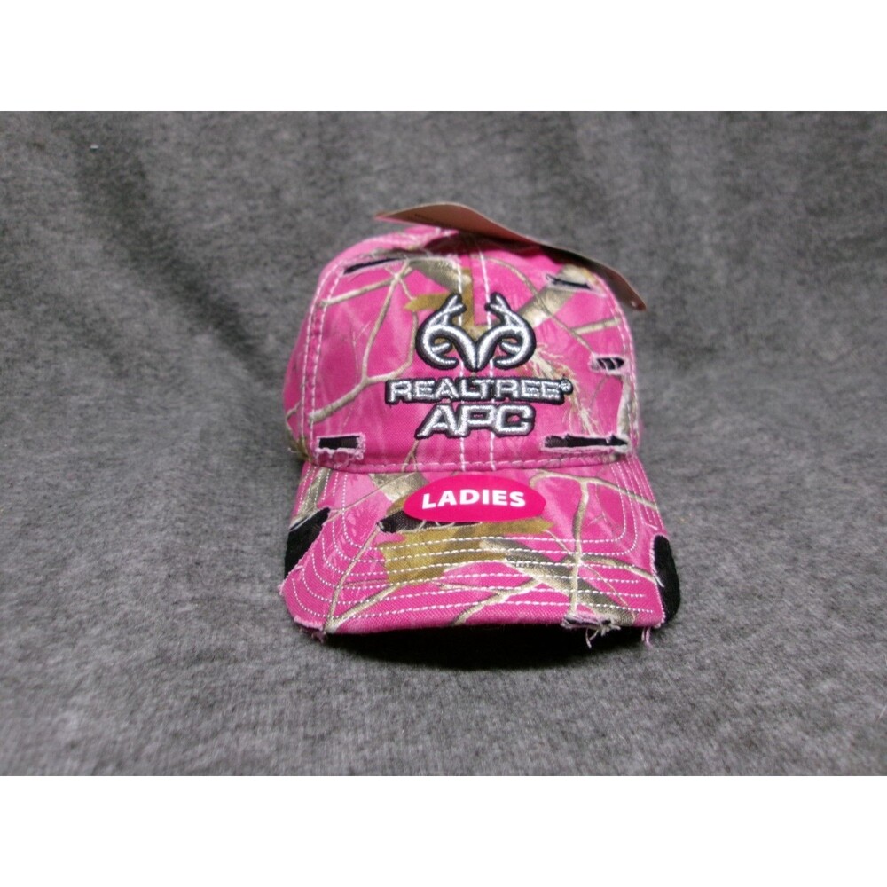 Realtree Hat Cap Strap Back Adjustable Women Pink Camo Outdoor Hunting Shooting